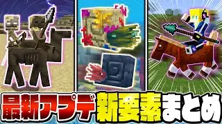 【最新アプデ】ついに実装された新要素まとめ！知らないと損する意外な仕様も！？【Minecraft・マインクラフト】