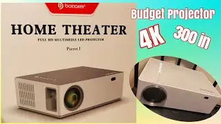 BOMAKER Home Theater Projector 2020 Parrot 1- Supports 4K HD 300 in, 300 ANSI Lumens-REVIEW/UNBOXING