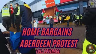 HOME Bargains Aberdeen Protest