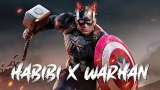 HABIBI X WARHAN FT. CAPTAIN AMERICA | CAPTAIN AMERICA 4K STATUS | HABIBI X WARHAN EDIT