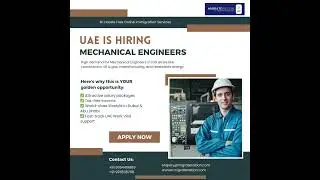 UAE Hiring Mechanical Engineers | High Salary, Tax-Free Jobs in Dubai & Abu Dhabi 🌍💼