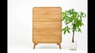 High Solid oak Dresser with 5 drawers SOL-3