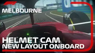 F1 2022 Melbourne Helmet Cam - Gaunyu Zhou Onboard Lap ( New Layout ) Assetto Corsa