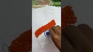 @subscribe karlo || DIY National flag on rice #shorts#indianflag