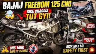 Cng bike ki chassis tut gyi || safety issues 🚫 || Bajaj freedom 125 CNG modified #cng #cngbike 