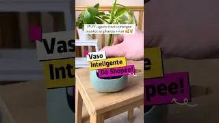 Vaso inteligente de plantas 🪴 Link na bio 🔗 #acheinashopee #dicas #plantas #cuidado