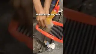 How to clean BMC air filter with K&N cleaning kit#music #automobile #k&n  #yamaha #bmc #r15v3