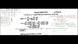 التحليل العددي: الاندراج العكسي (inverse interpolation)
