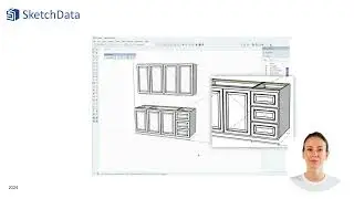 Face Frame cabinets using the SketchData extension for SketchUp