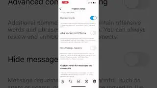 Hide Instagram Messages Request || offensive messages and comments Hide Automatically #shorts