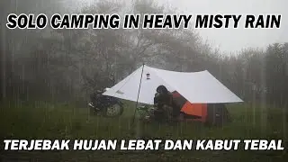 #06 Solo Camping in Tropical Misty Rain | Gunung Puntang | Kawasaki W175 | ASMR Nature Cinematic