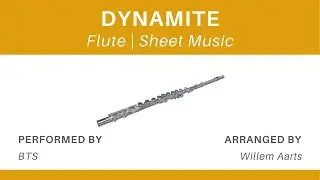 Dynamite - BTS | Flute | Sheet Music