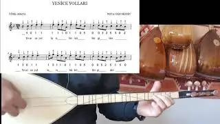 YENİCE YOLLARI #solfej kısasapbağlama başlangıç türküleri