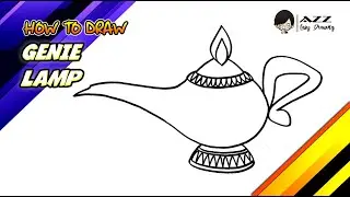 How to draw Genie Lamp step by step