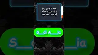 Do You Know Which Country Has No Rivers? #youtubeshorts #facts #explore