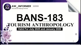 BANS 183 Solved Assignment 25-25 | IGNOU BANS 183 in English Medium | Free Solved Assignment on #yt