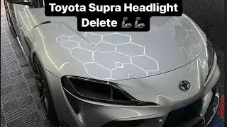 CARBON FIBER HEADLIGHT DELETE // TOYOTA SUPRA