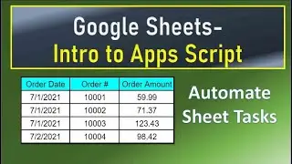 Introduction to Google Apps Script