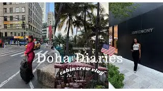 Дневники Дохи: версия для США! Визит в Нью-Йорк и Майами | Видеоблог бортпроводников Qatar Airway...