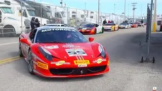 Ferrari 458 Challenge's at Daytona - On-Track // Garage
