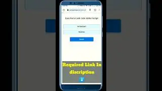 Easy Earn Cash Coin Adder Script #shorts #script #referscript #newearningapptrick #paisa4u #trick