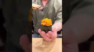 【Check Out This Uni】Sea Urchin Gunkan #shorts #sushi #chefhiro #japan