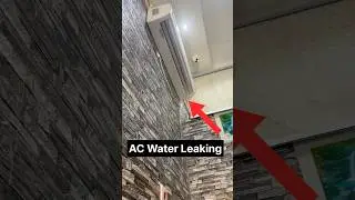 Split Ac Water Leaking From indoor Unit | Ac Se Pani Tapakna Kaise Band Kare #hindi #ac #splitac