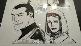 Sguardo alle tavole originali del 'remake' del n. 1 di Diabolik by Enzo Facciolo (Cartoomics, 2022)