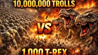 Biggest UEBS 2 War Ever &ndash; 10 Million Trolls vs 1,000 T-Rex
