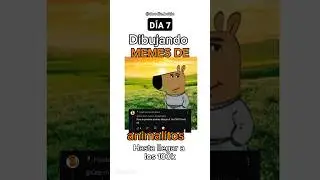DIBUJANDO MEMES DE ANIMALES HASTA LLEGAR A LOS 100K #digitalart #chillguy #art #chill #drawing #arte