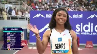 SHERICKA JACKSON WINS WOMEN 100M | RABAT DIAMOND LEAGUE 2025 #100 #rabat