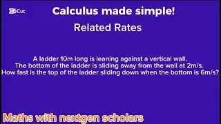 Related Rates | Ladder Against a Wall (Calculus)