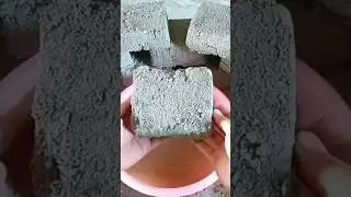 Gritty cement Crumbles in 💦 #satisfying #relaxing #shorts #shortvideo #cement #dust