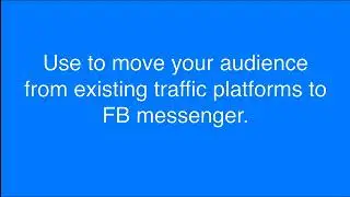 ManyChat 3 - 6. Messenger Ref URL Growth Tool