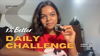 1% Better Daily Study Challenge 🌻👀📚 #study #studychallenge #studyvlog #studyroutine