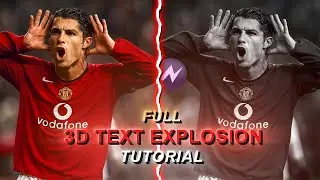 Ae Like 3D Text Explosion On Mobile 📲 Full Tutorial 🔥(+preset)