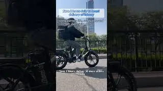 Save 2 Hours a Day | Long-Lasting E-Bike Battery for Maximum Delivery Efficiency