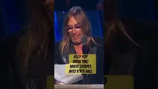 Iggy Pop inducting the White Stripes into R&rsquo;N&rsquo;R Hall of Fame