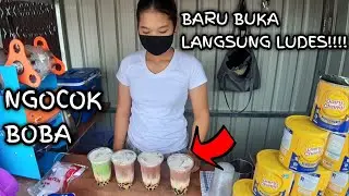 IDE BISNIS, cara membuat ES BOBA MODAL SEDIKIT OMSET BANYAK!!!