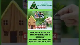 OPEN FARM PLOTS AT KEESARA/ BOMMALARAMARAM