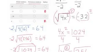 Solving Radical equations with Extraneous solutions