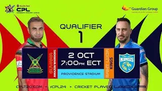 LIVE | QUALIFIER 1 | Guyana Amazon Warriors vs St Lucia Kings | CPL 2024