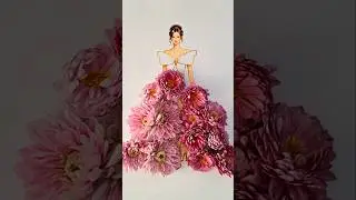 Butterfly Blooming Diva 🦋 👌#dressmaking #floralfashion #artwork #blooming #shorts #artfashion