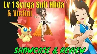Lv 1 Synga Suit Hilda and Victini | Showcase Review | V-Create! | Pokemon Masters EX