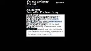 even if it's over, I'm not giving up just yet. | #mdjanuary #mdedits #md @GLITCH