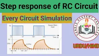 Step response of RC circuit | first order RC circuit | simulation of RC circuit | everyCircuit