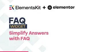 Minimal FAQ for your Webpage ● ElementsKit Addon for Elementor, WordPress ● 2025