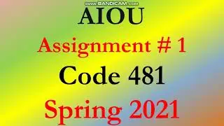 AIOU Code 481 Solved Asignment No.1 Spring  2021 || Subject: AUDITING || Level: Bachelor/BA