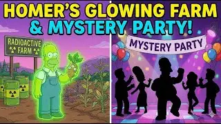 Homer's Radioactive Farm and the Mystery Party