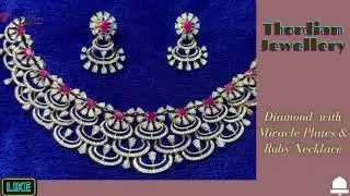Diamond with Miracle Plates & Ruby Necklace